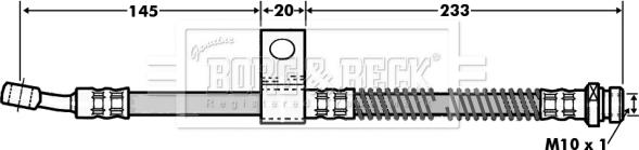 Borg & Beck BBH7003 - Спирачен маркуч vvparts.bg