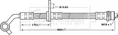 Borg & Beck BBH7023 - Спирачен маркуч vvparts.bg