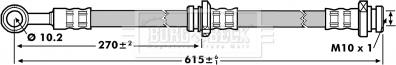 Borg & Beck BBH7145 - Спирачен маркуч vvparts.bg