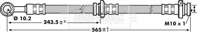 Borg & Beck BBH7142 - Спирачен маркуч vvparts.bg