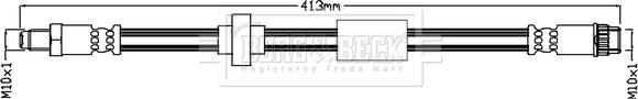 Borg & Beck BBH7134 - Спирачен маркуч vvparts.bg