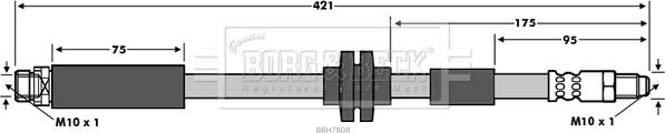 Borg & Beck BBH7808 - Спирачен маркуч vvparts.bg