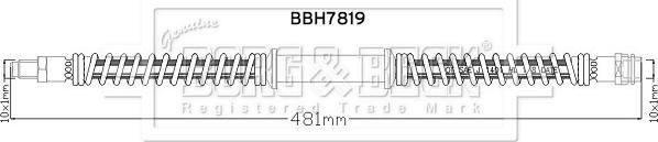 Borg & Beck BBH7819 - Спирачен маркуч vvparts.bg