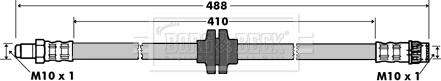 Borg & Beck BBH7364 - Спирачен маркуч vvparts.bg