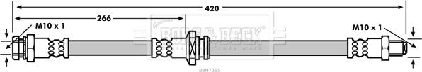 Borg & Beck BBH7365 - Спирачен маркуч vvparts.bg