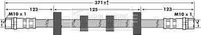 Borg & Beck BBH7302 - Спирачен маркуч vvparts.bg