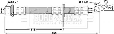 Borg & Beck BBH7239 - Спирачен маркуч vvparts.bg