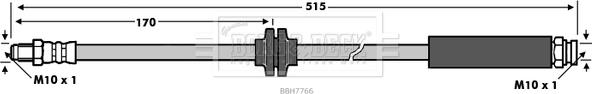 Borg & Beck BBH7766 - Спирачен маркуч vvparts.bg