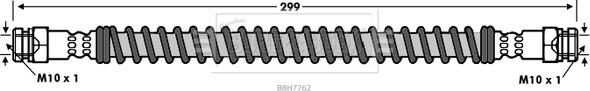 Borg & Beck BBH7762 - Спирачен маркуч vvparts.bg