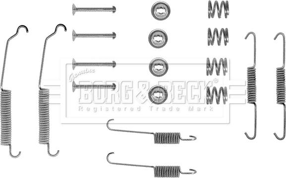 Borg & Beck BBK6010 - Комплект принадлежности, спирани челюсти vvparts.bg