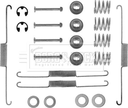 Borg & Beck BBK6036 - Комплект принадлежности, спирани челюсти vvparts.bg