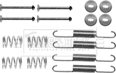 Borg & Beck BBK6208 - Комплект принадлежности, челюсти за ръчна спирачка vvparts.bg