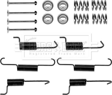 Borg & Beck BBK6270 - Комплект принадлежности, челюсти за ръчна спирачка vvparts.bg