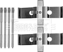 Borg & Beck BBK1414 - Комплект принадлежности, дискови накладки vvparts.bg