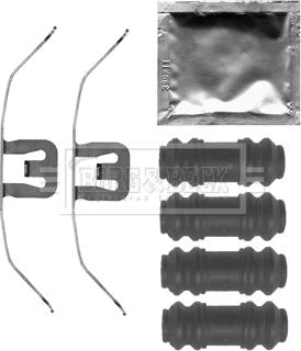 Borg & Beck BBK1525 - Комплект принадлежности, дискови накладки vvparts.bg