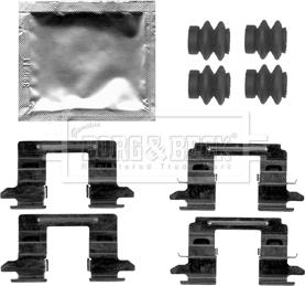 Borg & Beck BBK1521 - Комплект принадлежности, дискови накладки vvparts.bg