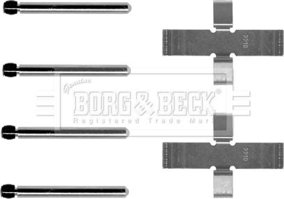 Borg & Beck BBK1126 - Комплект принадлежности, дискови накладки vvparts.bg