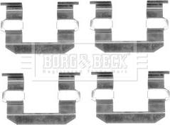 Borg & Beck BBK1321 - Комплект принадлежности, дискови накладки vvparts.bg