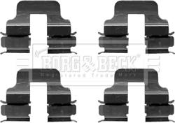 Borg & Beck BBK1234 - Комплект принадлежности, дискови накладки vvparts.bg
