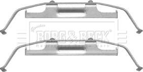 Borg & Beck BBK1235 - Комплект принадлежности, дискови накладки vvparts.bg