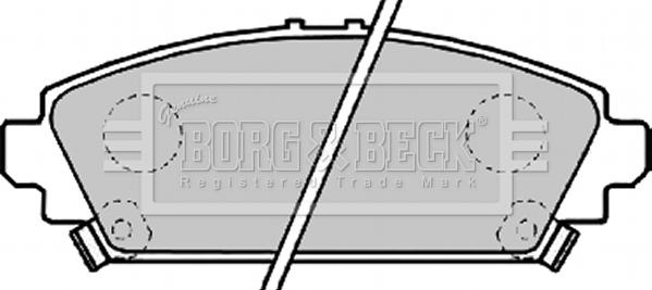 Borg & Beck BBP1995 - Комплект спирачно феродо, дискови спирачки vvparts.bg
