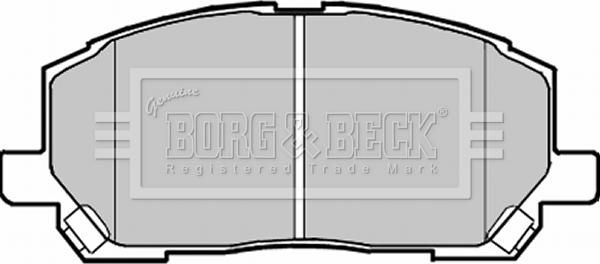 Borg & Beck BBP1951 - Комплект спирачно феродо, дискови спирачки vvparts.bg