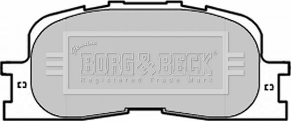 Borg & Beck BBP1952 - Комплект спирачно феродо, дискови спирачки vvparts.bg