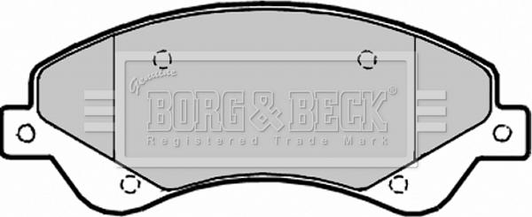 Borg & Beck BBP1965 - Комплект спирачно феродо, дискови спирачки vvparts.bg