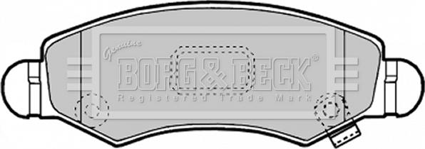 Borg & Beck BBP1900 - Комплект спирачно феродо, дискови спирачки vvparts.bg