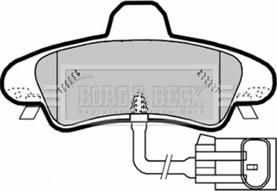 Borg & Beck BBP1908 - Комплект спирачно феродо, дискови спирачки vvparts.bg