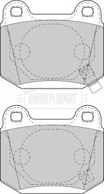 Borg & Beck BBP1907 - Комплект спирачно феродо, дискови спирачки vvparts.bg
