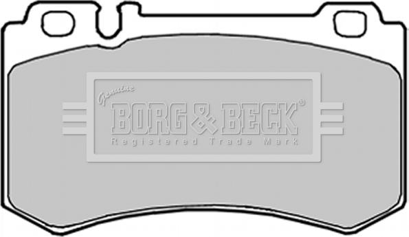 Borg & Beck BBP1916 - Комплект спирачно феродо, дискови спирачки vvparts.bg