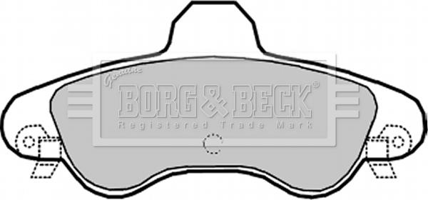 Borg & Beck BBP1934 - Комплект спирачно феродо, дискови спирачки vvparts.bg