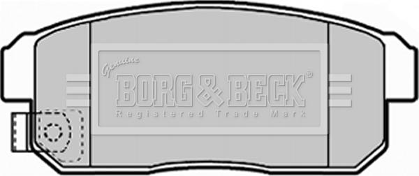 Borg & Beck BBP1921 - Комплект спирачно феродо, дискови спирачки vvparts.bg