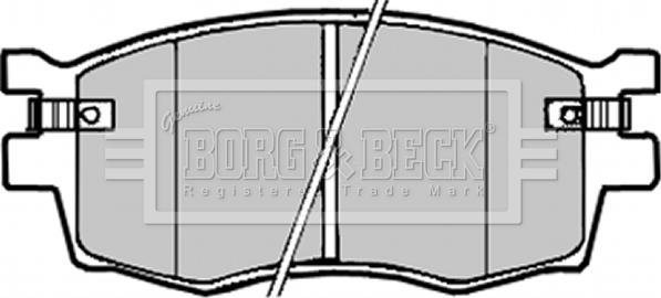 Borg & Beck BBP1923 - Комплект спирачно феродо, дискови спирачки vvparts.bg