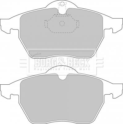 Borg & Beck BBP1444 - Комплект спирачно феродо, дискови спирачки vvparts.bg