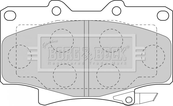 Borg & Beck BBP1442 - Комплект спирачно феродо, дискови спирачки vvparts.bg