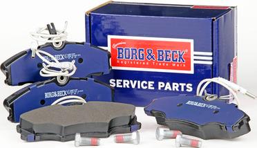 Borg & Beck BBP1459 - Комплект спирачно феродо, дискови спирачки vvparts.bg