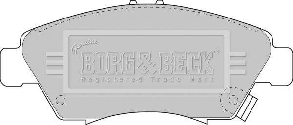 Borg & Beck BBP1457 - Комплект спирачно феродо, дискови спирачки vvparts.bg