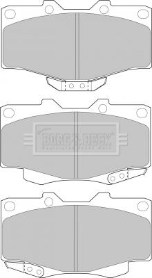 Borg & Beck BBP1469 - Комплект спирачно феродо, дискови спирачки vvparts.bg