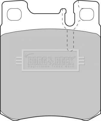 Borg & Beck BBP1462 - Комплект спирачно феродо, дискови спирачки vvparts.bg