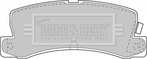 Borg & Beck BBP1405 - Комплект спирачно феродо, дискови спирачки vvparts.bg