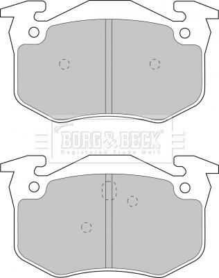 Borg & Beck BBP1401 - Комплект спирачно феродо, дискови спирачки vvparts.bg