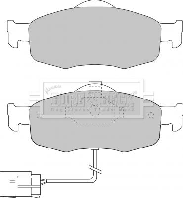 Borg & Beck BBP1408 - Комплект спирачно феродо, дискови спирачки vvparts.bg
