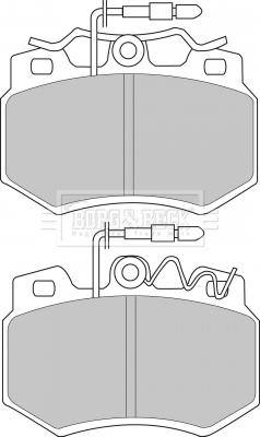 Borg & Beck BBP1403 - Комплект спирачно феродо, дискови спирачки vvparts.bg