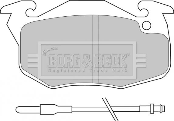 Borg & Beck BBP1414 - Комплект спирачно феродо, дискови спирачки vvparts.bg