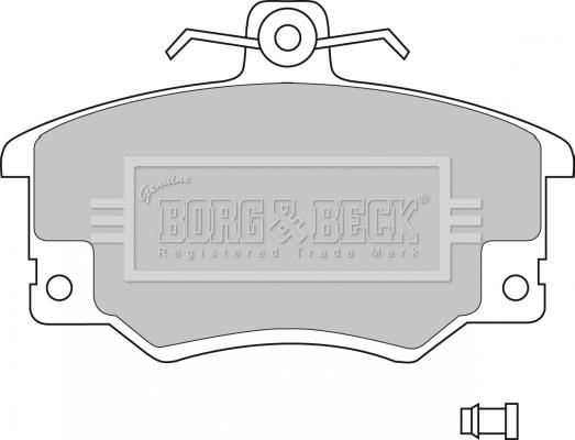 Borg & Beck BBP1410 - Комплект спирачно феродо, дискови спирачки vvparts.bg