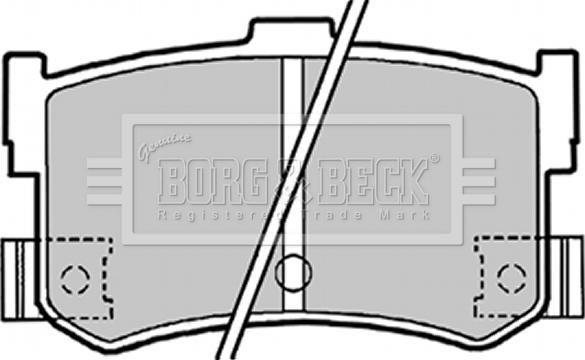 Borg & Beck BBP1413 - Комплект спирачно феродо, дискови спирачки vvparts.bg