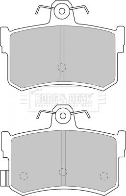 Borg & Beck BBP1482 - Комплект спирачно феродо, дискови спирачки vvparts.bg