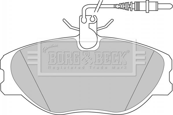 Borg & Beck BBP1438 - Комплект спирачно феродо, дискови спирачки vvparts.bg